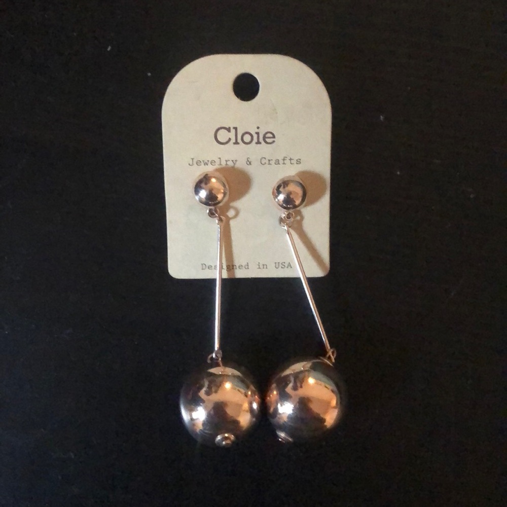 Cloie gold earrings.